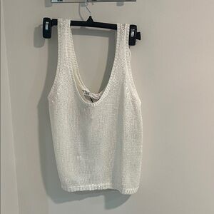 Zara Cream Knit Tank Top